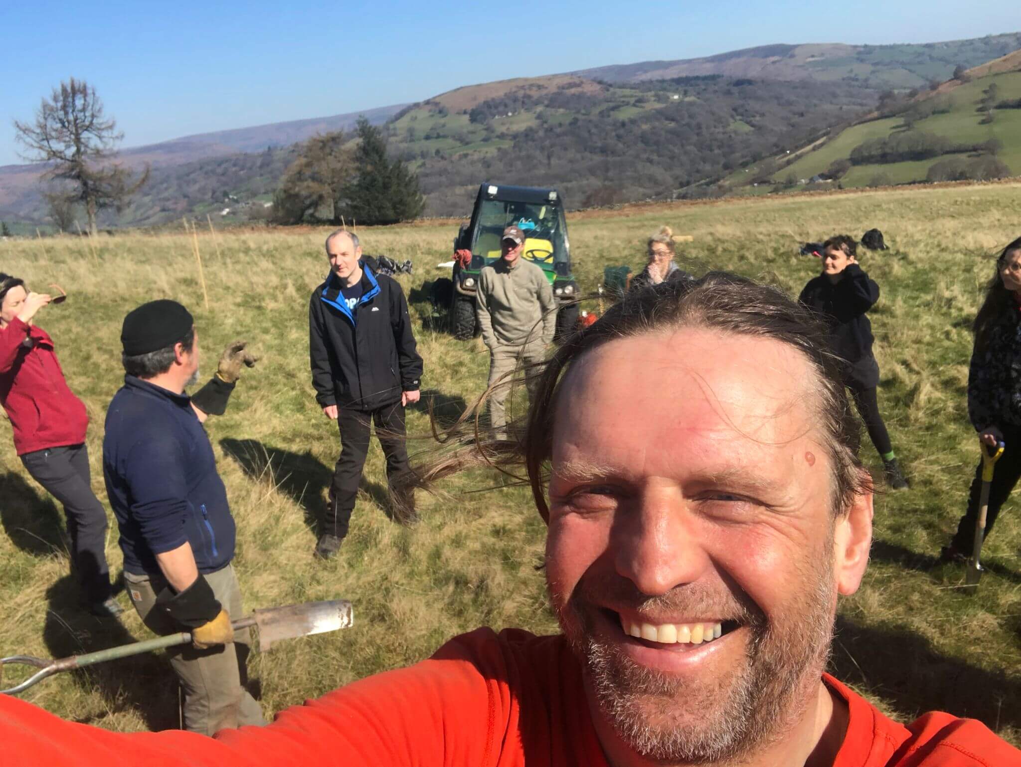 Tree planting in the Brecon Beacons